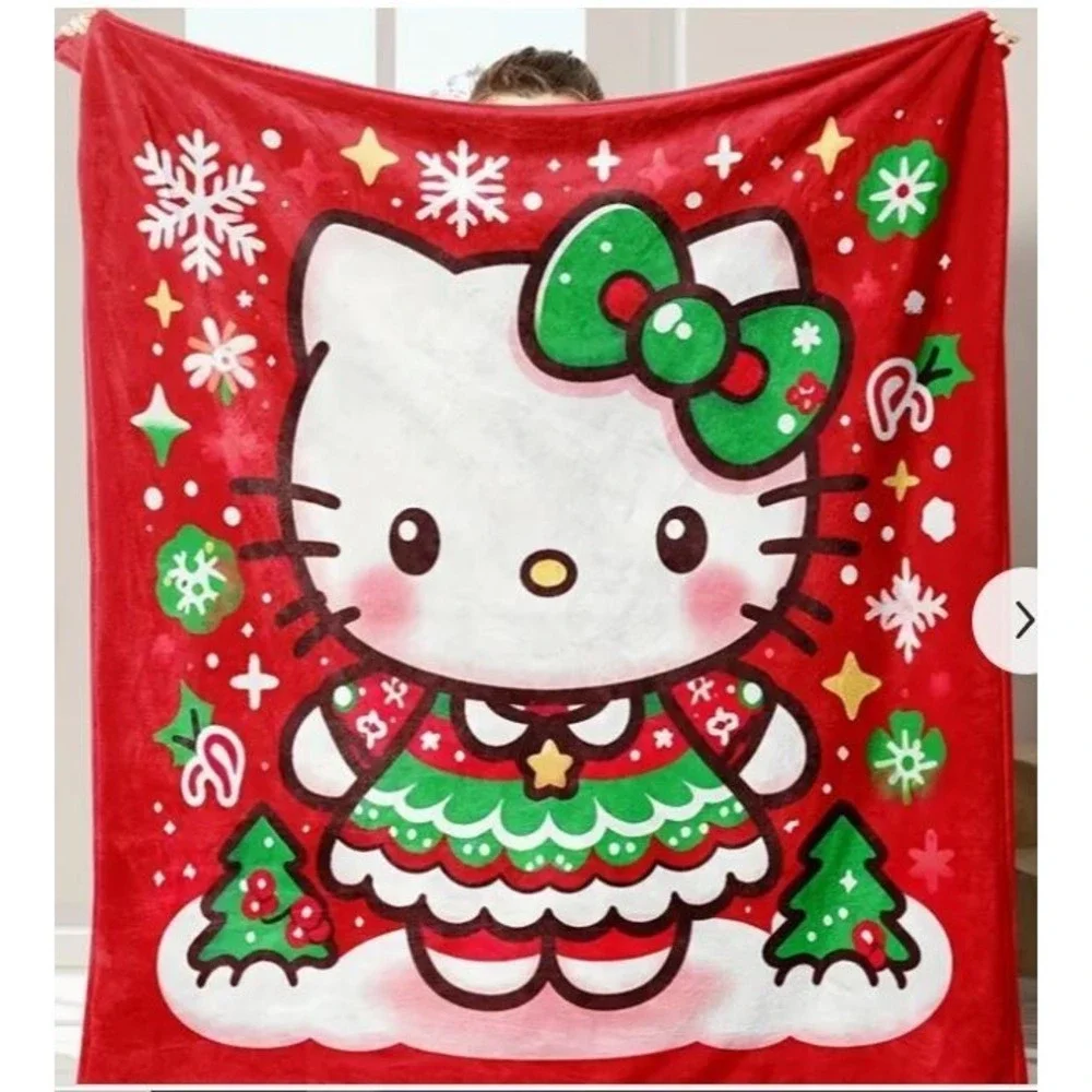 HELLO KITTY CHRISTMAS 51 X 59 INCHES BLANKET